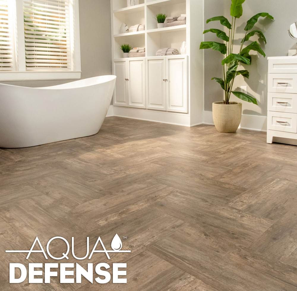 Aqua Defense waterproof vinyl flooring