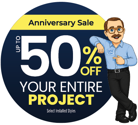 Get up to 50% Off* Your Entire Project!